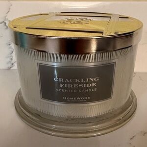 Homeworx Crackling Fireside Candle